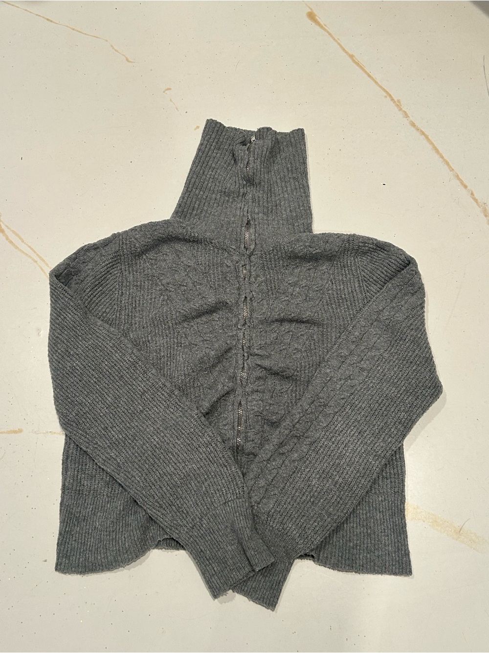 Derek Heart Zip Sweater